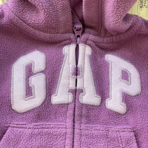 Baby Gap Hyacinth Hooded Zip Up Jacket 12-18Months - Picture 3 of 6